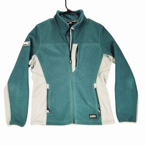 EMS Eastern Mountain Sports Fleece Jacket sz M Men‎ Ascent Series Teal Full Zip